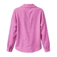 thumbnail image 4 of Admvng Womens Tops Button Shirts Blouse Long Sleeve Casual Work Cute Blouses, 4 of 5