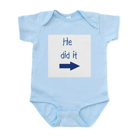 

CafePress - He Did It Right Infant Bodysuit - Baby Light Bodysuit Size Newborn - 24 Months