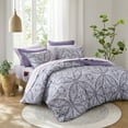 thumbnail image 5 of Regency Heights Queen Size Comforter Sets, 9-Piece Bed in a Bag Queen, Purple Bedding Comforter Set with Comforter, Flat Sheet, Fitted Sheet with Side Pockets, 5 of 8