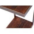 thumbnail image 6 of Jofran Global Archive Distressed Acacia and Stainless Steel "C" Table, 6 of 7