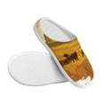thumbnail image 3 of Lsque Western Cowboy Ranch Pattern Womens Comfort Cotton on Scuff With Memory Foam and Anti-skid Sole Slipper-46/47, 3 of 7