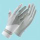 thumbnail image 1 of Guantes de nailon con protección solar y seda helada para mujer, guantes de pantalla táctil de dos dedos, guantes de conducción finos, transpirables y antidesgaste, 1 of 6