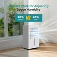 thumbnail image 6 of Dehumidifier for Basements, 15 Pint Dehumidifier with Auto Defrost & Drain, 24H Timer, Covers 3,000 Sq. ft for Home, Bedroom, Bathroom, 6 of 7