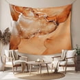 thumbnail image 2 of Marble Burnt Orange Small Tapestry for Bedroom Wall Hanging Tapestry,Modern Abstract Ink Painting Luxury Ceiling Backdrop Tapestries Poster Blanket Wall Decor for Teens Room Living Room 23" x 28", 2 of 8