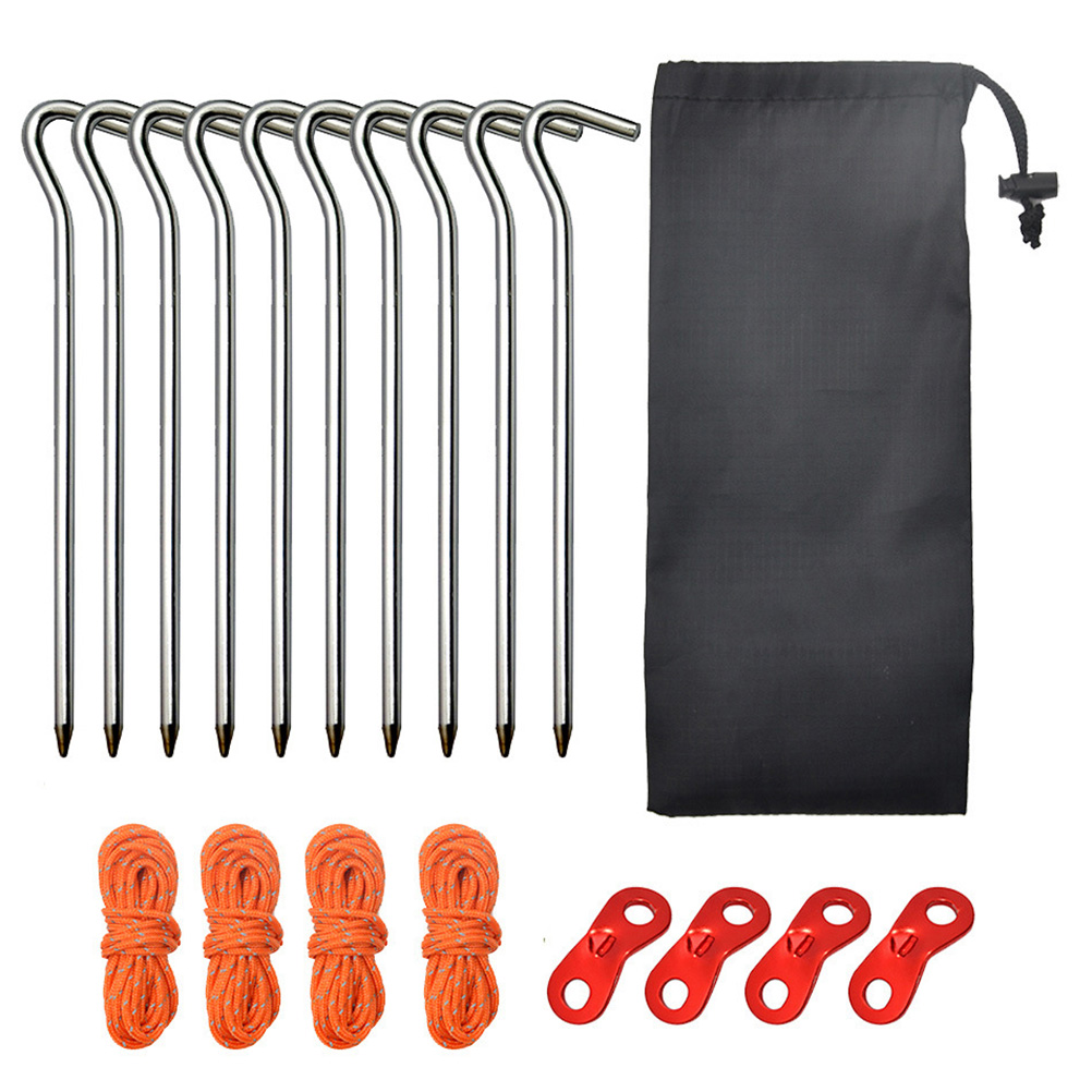 NUOLUX 1 Set/19 Pcs Tent Tarp Awning Guyline Adjusters Tighteners with