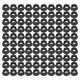 thumbnail image 3 of Tuerca del generador, 100 piezas M10 X 1,25 Tuerca hexagonal Tuerca hexagonal negra Diseño fácil de usar, 3 of 9