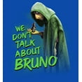 thumbnail image 2 of Boy's Encanto We Don't Talk About Bruno Green Text Graphic Tee Royal Blue Medium, 2 of 5