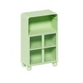 thumbnail image 6 of 45.28" H Storage Cabinet, Bathroom Floor Cabinet with Glass Door and Shelves, Freestanding Display Storage Cabinet for Bathroom, Living Room, Kitchen, Home Office,Green, 6 of 12