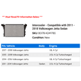 thumbnail image 2 of Intercooler - Compatible with 2011 - 2018 Volkswagen Jetta Sedan - Spectra Premium, 2 of 2
