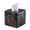 Black&gold, variant on Ceramic Cube Tissue Box Cover with Rose , Elegant Rose Floral Square Decorative Tissue Box Holder for Bathroom, Bedroom, Office Desk, Kitchen Counter