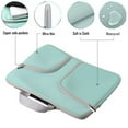 thumbnail image 2 of IC ICLOVER Waterproof Thickest Protective Sleeve Laptop Case 15" for Macbook Apple Samsung Chromebook HP Acer Lenovo Portable Laptop Slim Liner Package Notebook Case Bag Soft Sleeve Bag Case Green, 2 of 7