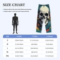 thumbnail image 3 of Yiaed Modern Hip-Hop Skull Print Men's Lounge Pants, Loose PJ Bottoms, Long Pajama Pants for Men-Medium, 3 of 5
