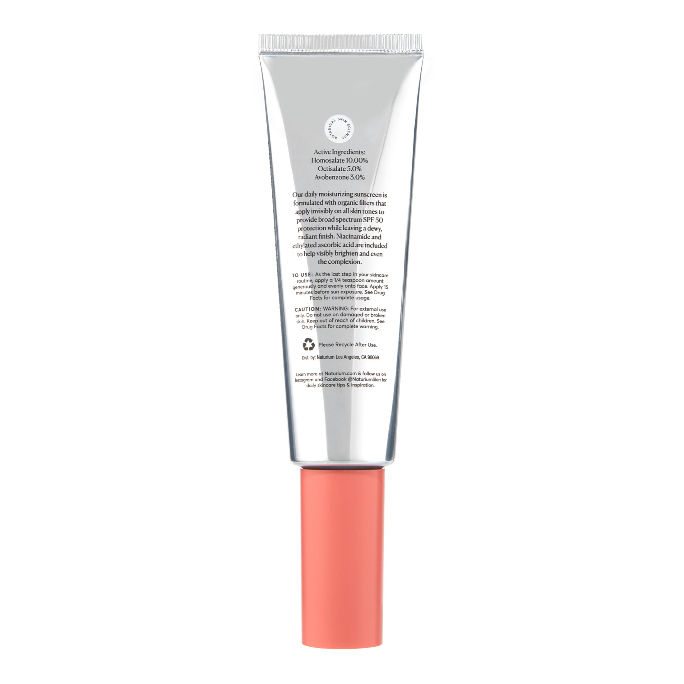 Naturium Dew-Glow Moisturizer SPF 50, Daily Moisturizing Sunscreen & Face Primer, Skin Protector with Dewy Finish, 1.7 fl oz