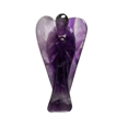 thumbnail image 1 of Crystal Crafts Ángel de 2.0 in con piedra curativa natural para meditación y energía positiva, amatista ángel de la India, 1 of 3