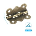 thumbnail image 3 of Bisagras pequeñas para joyeros Uxcell de 1-1/4 pulgadas, paquete de 10 bisagras en ángulo de 90 grados para joyeros con 40 tornillos, marrón, 3 of 7