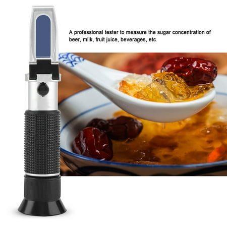 

Greensen Portable Professional 0~20% Brix Refractometer Handheld Beer Fruit Juice Sugar Tester Meter Sugar Tester