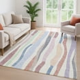 thumbnail image 6 of Addison Rugs Mayfield Premium Machine Washable Transitional Stripes Pearl Rectangle Rug, 10' x 14', 6 of 6