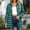Mint Green, variant on Xdegoge Button Down Shirts for Women Long Sleeve Casual Flannel Plaid Tops Shacket Jackets Fall Winter Outerwear Loose Fit Trendy Blouses Everyday Wear