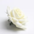 thumbnail image 4 of Cabeza de rosas artificiales de flores artificiales de 10pcs para decoración blanca, 4 of 9