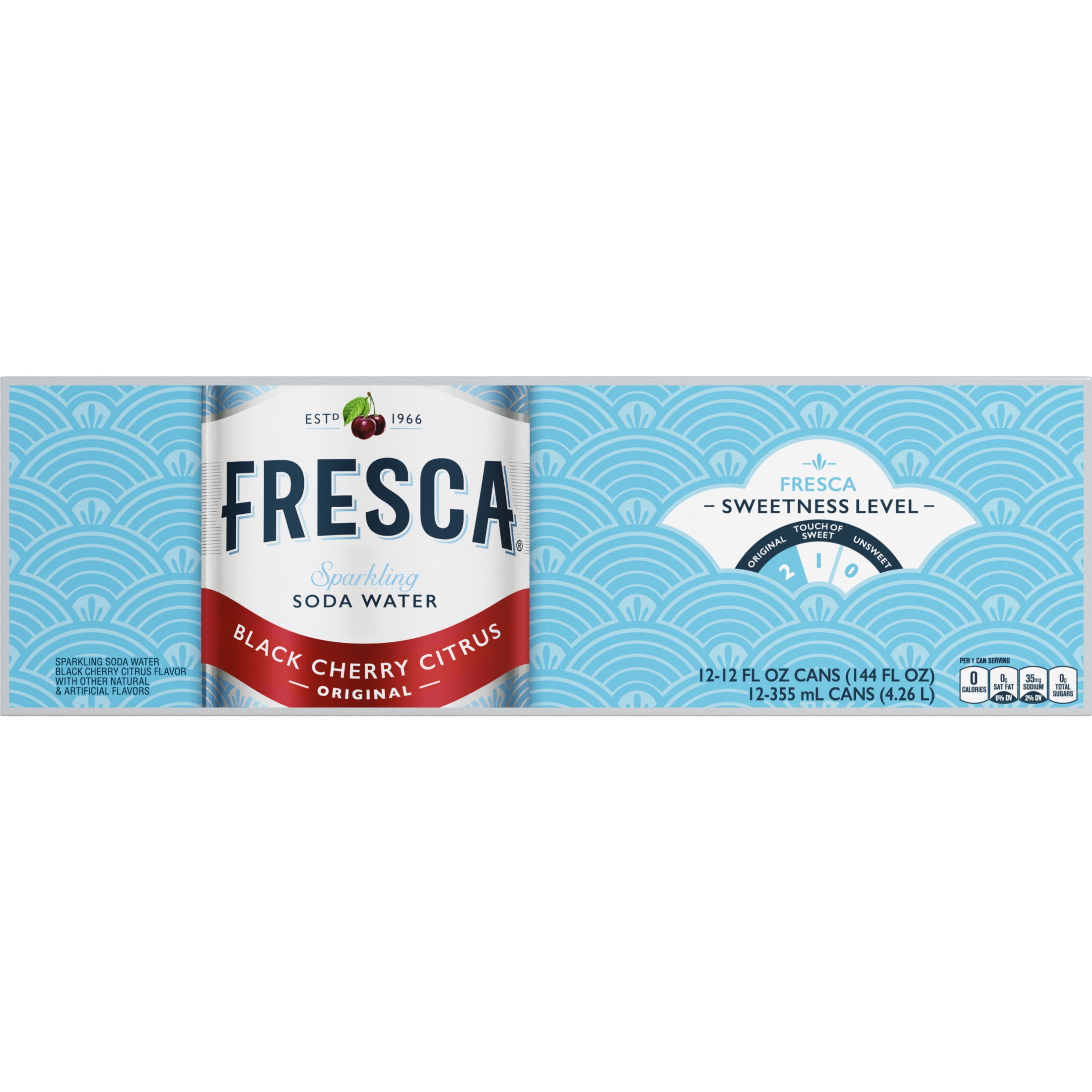 Fresca Black Cherry Soda Pop Fridge Pack Cans, 12 fl oz, 12 Pack