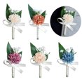 thumbnail image 2 of Wedding Boutonnieres Artificial Flower Arrangement for Wedding Reception Wedding Ceremony Engagement Decors, 2 of 9