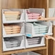 thumbnail image 1 of SNSLXH Paquete de 5 cajas organizadoras de armario apilables, cesta de almacenamiento multifuncional y plegable para baño, cocina, lavandería, armario, organizador de cajones de almacenamiento de ropa, 1 of 5