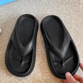 thumbnail image 6 of Xfvqtps Flip Flops for Womens Lightweight Non Slip Quick Drying Thick Sole Indoor Outdoor Beach EVA Slipper Black, 6 of 7