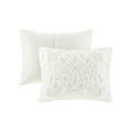 thumbnail image 7 of Madison Park Full/Queen Viola 3-Piece Tufted Cotton Chenille Damask Comforter Set, Off-White, 7 of 7