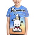 thumbnail image 4 of Sanrio Pochacco Kids T-Shirt 3d Printed Graphic T-Shirts Boys And Girls Short Sleeve Shirts For Youth Kids X-Small, 4 of 6