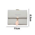 thumbnail image 2 of RFID blocking PU Leather Leaf Pendant Card holder Organizer Zipper coin wallet, 2 of 5
