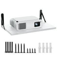 thumbnail image 3 of Projector Wall Mount Shelf, Projector Wall Mount Floating,Projector Shelf for Wall, Modem Shelf/Router Shelf/Cable Box Wall Mount/Router Wall Mount, Projector Holder Stand Accessories with Cable Ties, 3 of 7