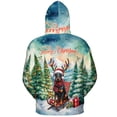 thumbnail image 2 of Merry Christmas Santa Reindeer Antlers Doberman Pinscher Sleigh Xmas Winter Holiday All Over Print 3D Hoodie Unisex Merch Hoodies Doberman Dog Lover Gifts - 00023, 2 of 6