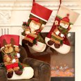 thumbnail image 3 of Cateissary Medias de Navidad Embalaje de regalo Dulces Frutas Colgante Lino Árbol de Navidad Divertido Muñeco de nieve Exquisita Muñeca Kits de decoración para fiestas Papá Noel, 3 of 6