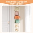 thumbnail image 6 of upsimples 7-Tier Floating Wall Shelf, White Wall Mounted Display and Storage Shelf, Decorative Shelves for Bedroom, Living Room, Bathroom, and Office, 6 of 7