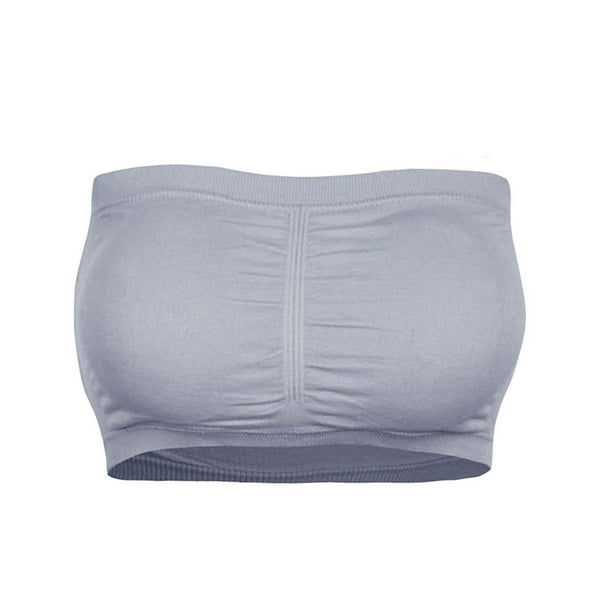 Strapless Crop Top Bra Strapless Breathable Stretch Layer Seamless