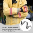 thumbnail image 4 of Uxcell Reflective Tape Strip High Visibility Fabric Webbing Ribbon Sew on Warning Safety Tape Black-White, 4 of 7