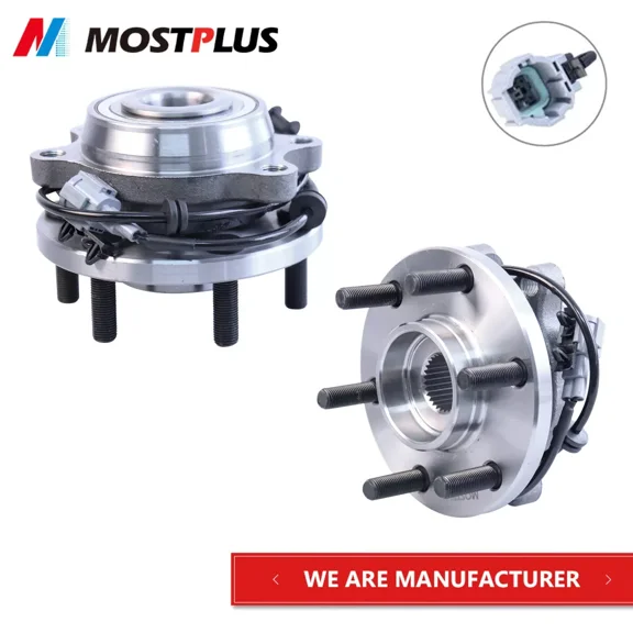 MOSTPLUS Set of 2 Front Wheel Hub Bearing Assembly for Nissan Frontier Pathfinder 4WD Only