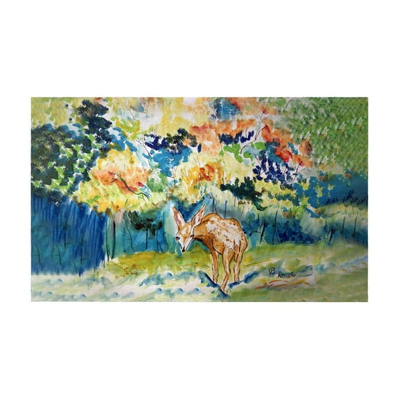 Betsy Drake Interiors Fall Fawn Door Mat 30x50