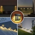 thumbnail image 5 of Solar Powered Garden Lights, 4 Pack Solar Fence Lights Outdoor Wall Lights IP54 Waterproof Decorative Outdoor Solar Light for Patio, Paths AUTO ON/OFF [Energy Class A+++], 5 of 5