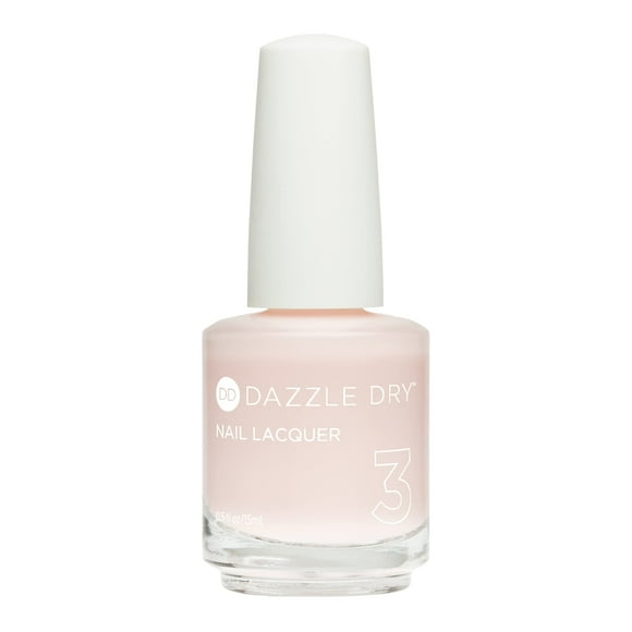 Laca de uñas Dazzle Dry (Paso 3) - Prima Ballerina - Un rosa delicado, transparente y lechoso que constituye una hermosa base francesa. (0,5 onzas líquidas)