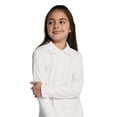 thumbnail image 2 of Wonder Nation Girls Long Sleeve Polo Shirt, Sizes XS-XXL, 2 of 6