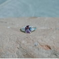 thumbnail image 3 of Alexandrite Ring, 925 Sterling Silver Ring, Lab created Alexandrite Ring, Color Change Stone Ring, Oval Cut Alexandrite Ring, Ring for gift, 3 of 3