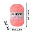 thumbnail image 3 of Chunky Crochet Yarn 3.53oz Ball 355.42yd, Soft Thick Hand Knitting Thread for DIY Sweater Scarf Hat Doll Bag Table Mat, All‑Season Craft Yarn for Beginner & Experienced Knitting Hobbyists, 3 of 6