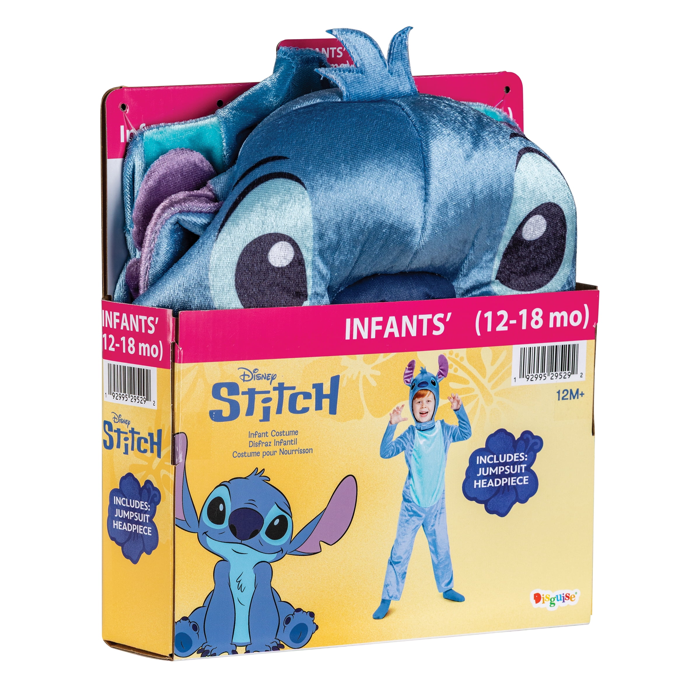 Disney Lilo & Stitch 'Stitch' Halloween Costume for Children, Infants Size 12-18M, by Disguise