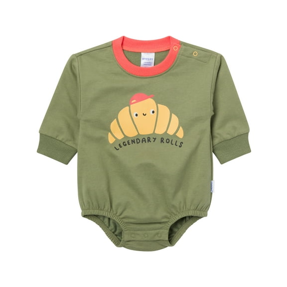 Onesies Brand 1Pk Sweatshirt Bubble Romper 0/3 Months - 12 Months