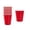 C004- Clear (Red Cup), variant on Event Disposable Tableware Kit, 24 Pack 9 Inch Durable Red Paper Plates, Plastic Table Cover, Table Cover Plastic, Convenient Single-Use Party Supplies for Family Dinners, Game