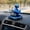 A, variant on Solar Powered Robot Airplane Car Air Freshener Rotatable Aircraft Dashboard Aroma Diffuser Ornament Auto Interior Decoration for Car Home Office Gift for Car Owners Men Women, Blue