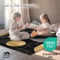 thumbnail image 4 of ODIKA 5'x7' Machine Washable Non-Slip Area Rug, Metropolitan Ebony With Radiant Gilt Strokes High Traffic Rug, Black, 87329, 4 of 7