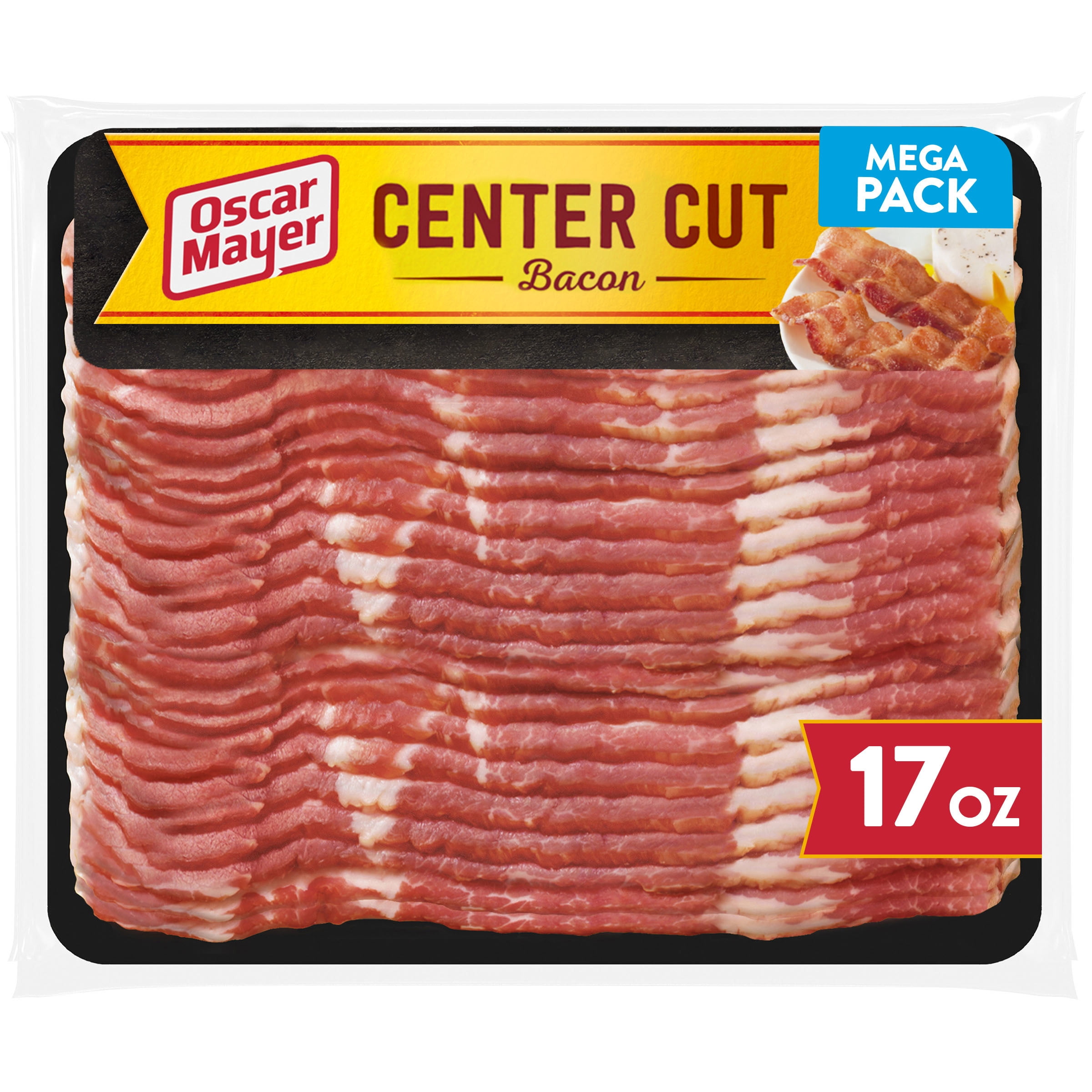 Oscar Mayer Original Center Cut Bacon Mega Pack, 17 oz Pack Walmart