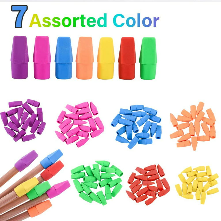 120 Pack Pencil Erasers, Pencil Top Erasers Cap Erasers Eraser Tops Pencil  Erase